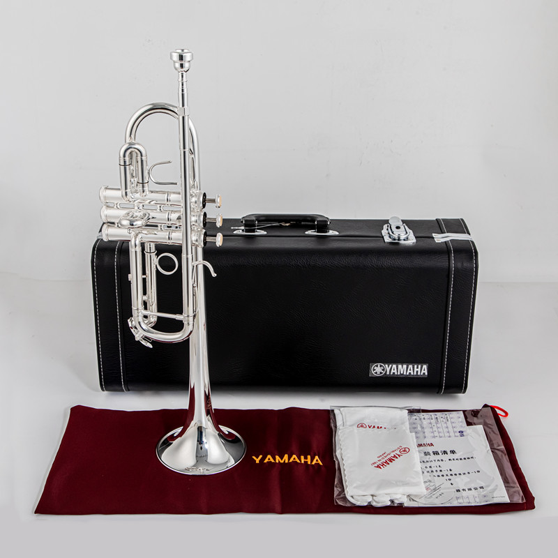 Musical Instrument Bugle - Banhado a prata trompete profissional, instrumentos