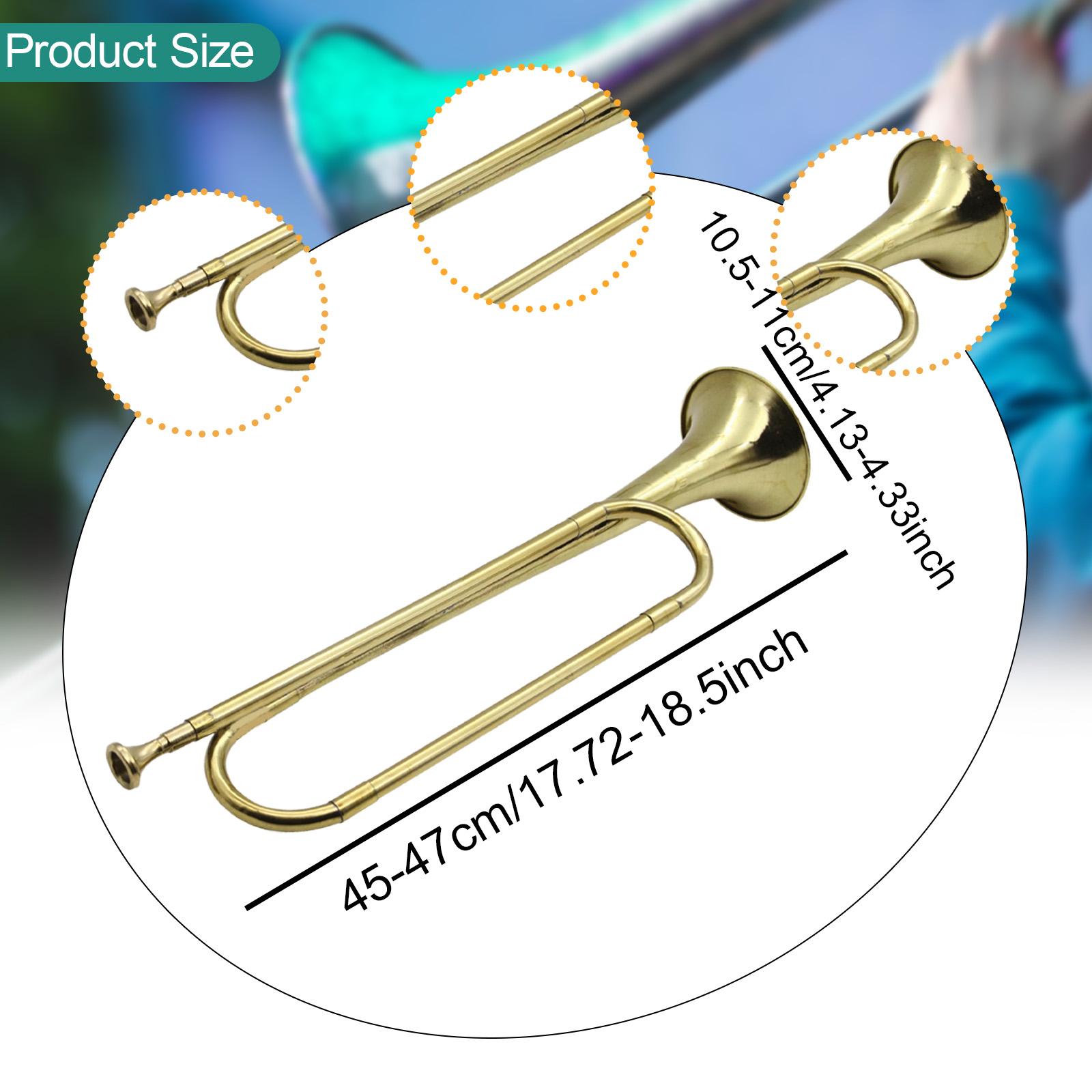 Musical Instrument Bugle - Corneta de Trompete BB com Bocal,