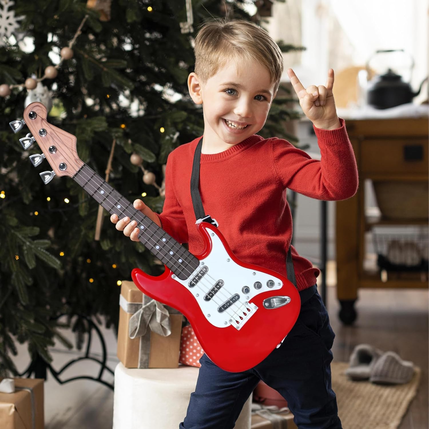 Musical Instrument Harmonium - Brinquedo de guitarra elétrica infantil -